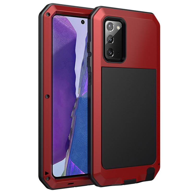 

Rugged Metal Shockproof Case For SAMSUNG Galaxy S25 Ultra S24 Plus S23 S22 S21 Note 20 10 Military Grade Full Protective Case For Samsung S24Ultra червоний