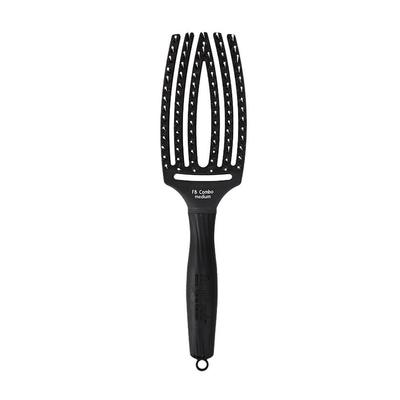 Olivia Garden Fingerbrush Combo Black, szczotka z włosiem z dzika, Medium