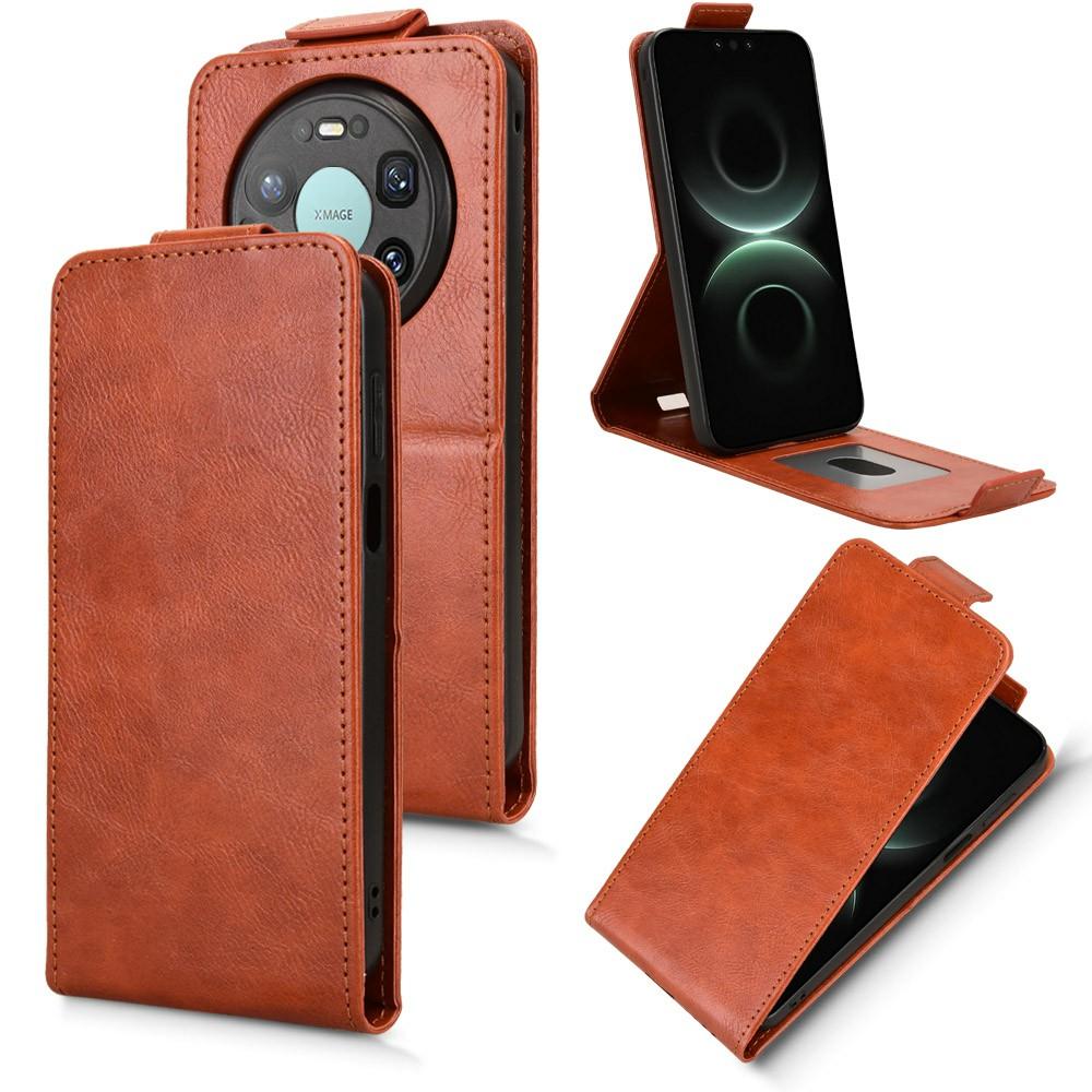 For Huawei Mate 80 Pro Max Stand Case Magnetic Clasp Vertical Flip Leather Phone Cover with Card Holder