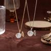 Baroque Pearl Fish Necklace with Irregular Luster Pendant on Gold-Plated Clavicle Chain