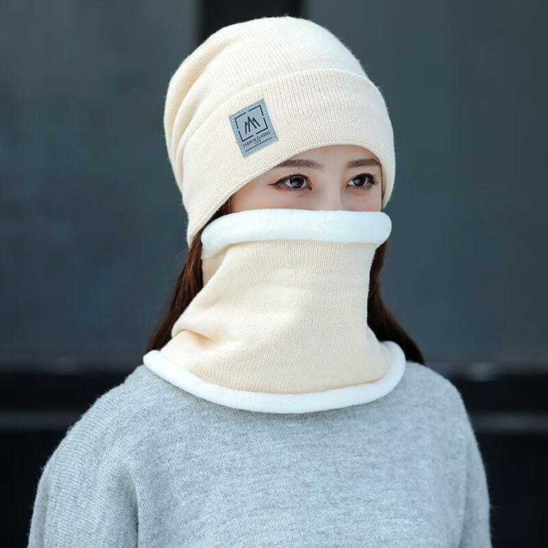 Frenshun Warm Knitted Hat & Scarf Set