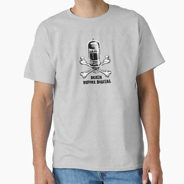 Death Before Digital Music Classic Tshirt Made In Usaaus Tshirt S2xl S