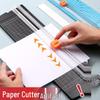 Compact Portable Paper Cutter - Bidirectional Sliding Knife for Photos and Paper Chopping.