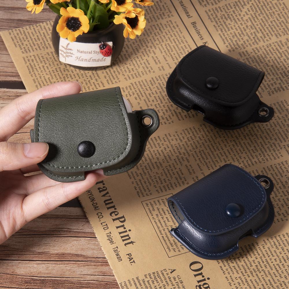 Luxury Shockproof PU Leather Wireless Earphone Cover Case Fit for Airpods Pro 3 3rd 4 Generation Protection Sheath Classical