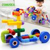 PIPE Blocks Marble Run Race Building  Bricks 3D Children Diy Assemble Insert Toys Water Pipe Block Educational Toys for Children