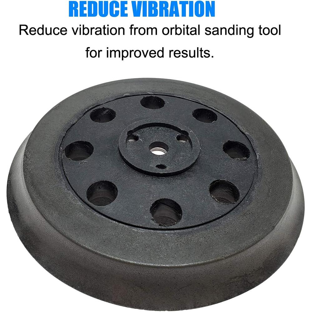 1Pcs Durable 5-Inch 8 Hole Sanding Pad For 1295DP 1295D 1295DH 1295DVS 3107DVS