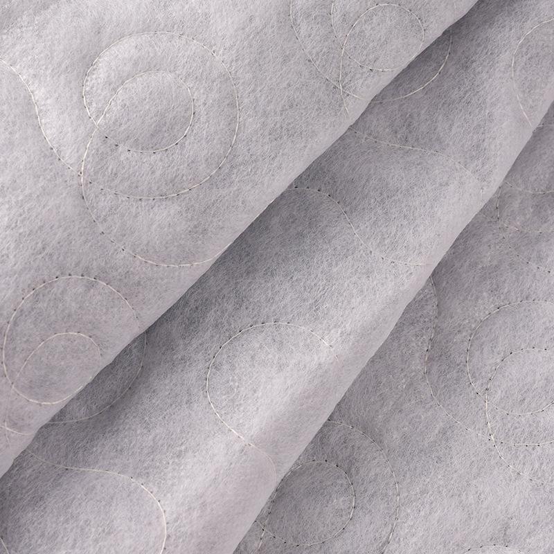 1M Polyester Quilted Embroidered Sequined Embroidered Fabric Quilting Cotton-padded Fabric for Down Jacket Bags Chirstmas Decor