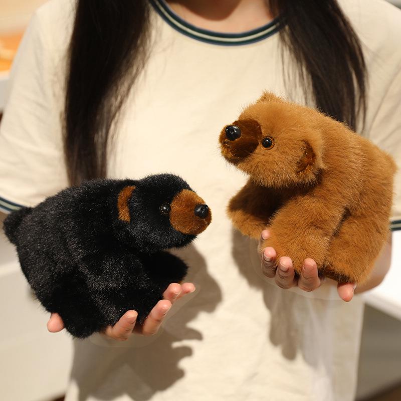 Simulation Polar, Brown, and Black Bear Plush Toy - Cute Sleeping Hugging Pillow Gift for Women