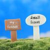 Resin Craft Forest Directional Signpost Decorating Ornaments For Micro Landscape Diy Assembly