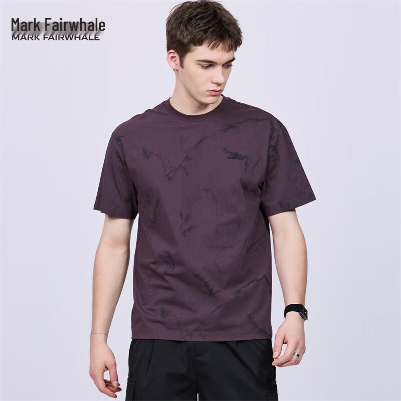 Mark Fairwhale Men s Trendy All-over Print Short-Sleeve T-Shirt S