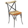 Vidaxl Dining Chairs, 2 Pcs, Solid Reclaimed Wood