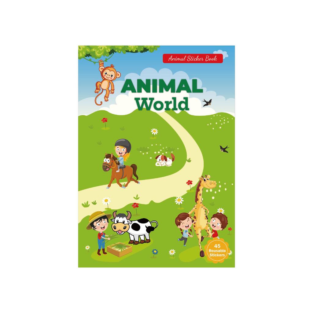 New Sticker Book Focus Potential Development Reusable Stickers Cartoon Animal Enlightenment Baby Early Education Book For Kids