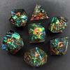 Resin Dice Set DND RPG Tabletop Games - Polyhedral D6 COC TTRPG