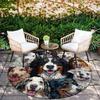 Bernese Mountain Dog pattern round rug, Carpet Rug for Living Room Bedroom Sofa Playroom Decor, Non-slip Floor Mat, Holiday Gifts and Birthday Gifts