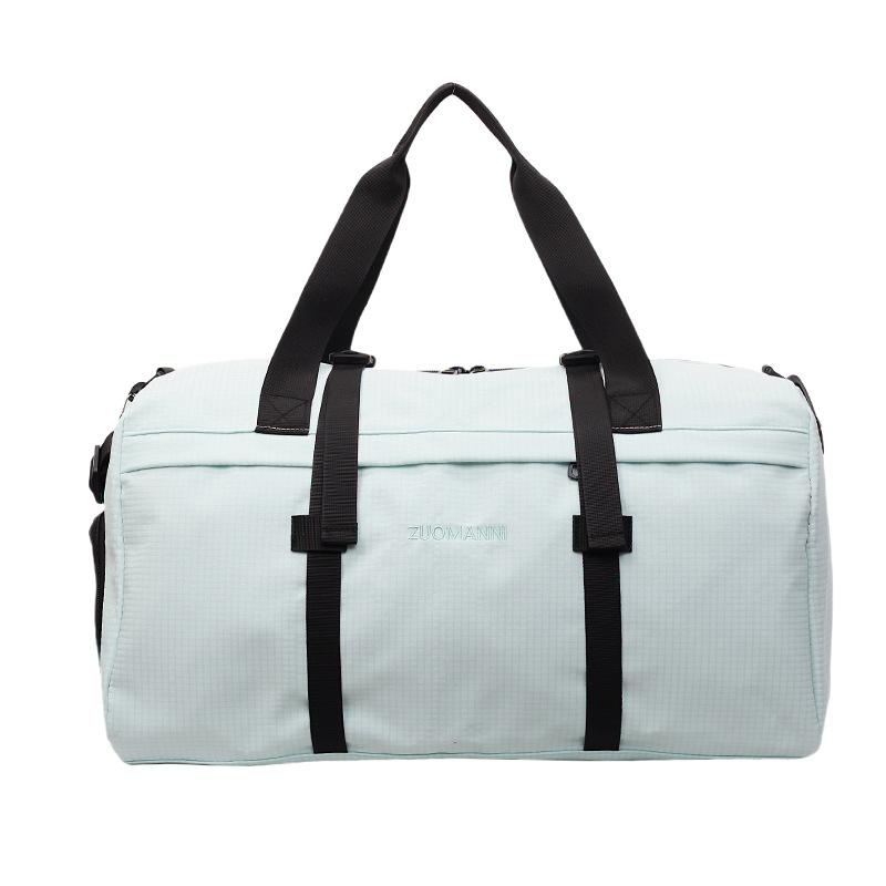 Large Capacity Sports Fitness Bag Separation Shoes Bags Shoulder Bag Plaid Storage Travel Bag