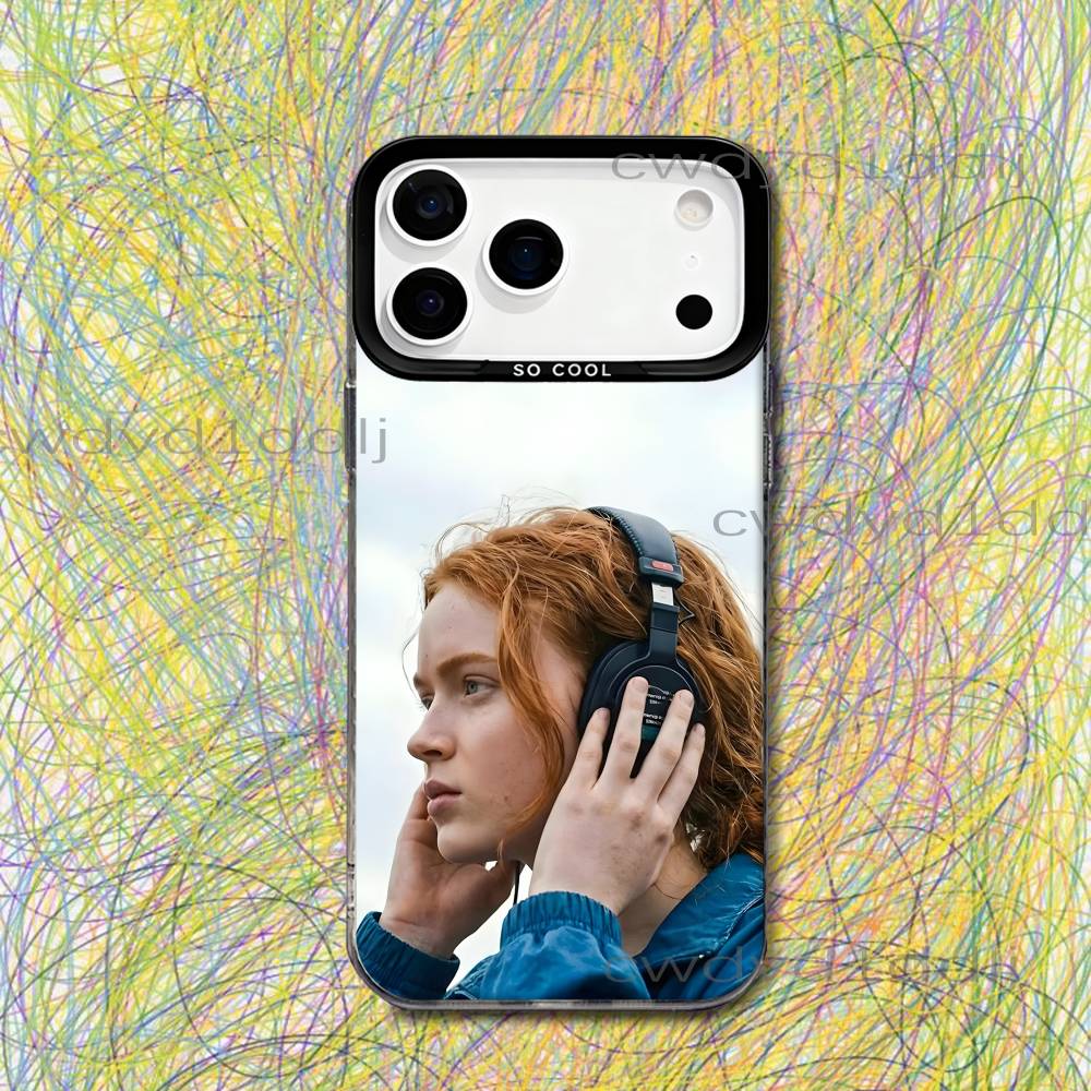 M-Max Mayfield Sadie Sink ST5 For iPhone 17,16,15,14,13,12,X,8,Pro,Max,Plus,SE4,Air,Mini Black IMD Matte Case iPhone17promax