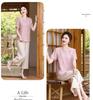 Contemporary Chinese Summer Top for Mothers - Fashionable National Style Attire for Middle-Aged and Elderly Women