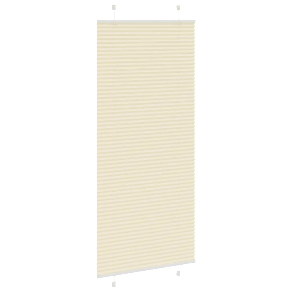 Cream Pleated Blind 90X200 Cm Fabric Width 89.4 Cm
