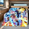 1PC Dragon Ball Super Print Flannel Blanket, High quality All Seasons, Home Decor, Warmth and Comfort, Perfect for Christmas Gifts