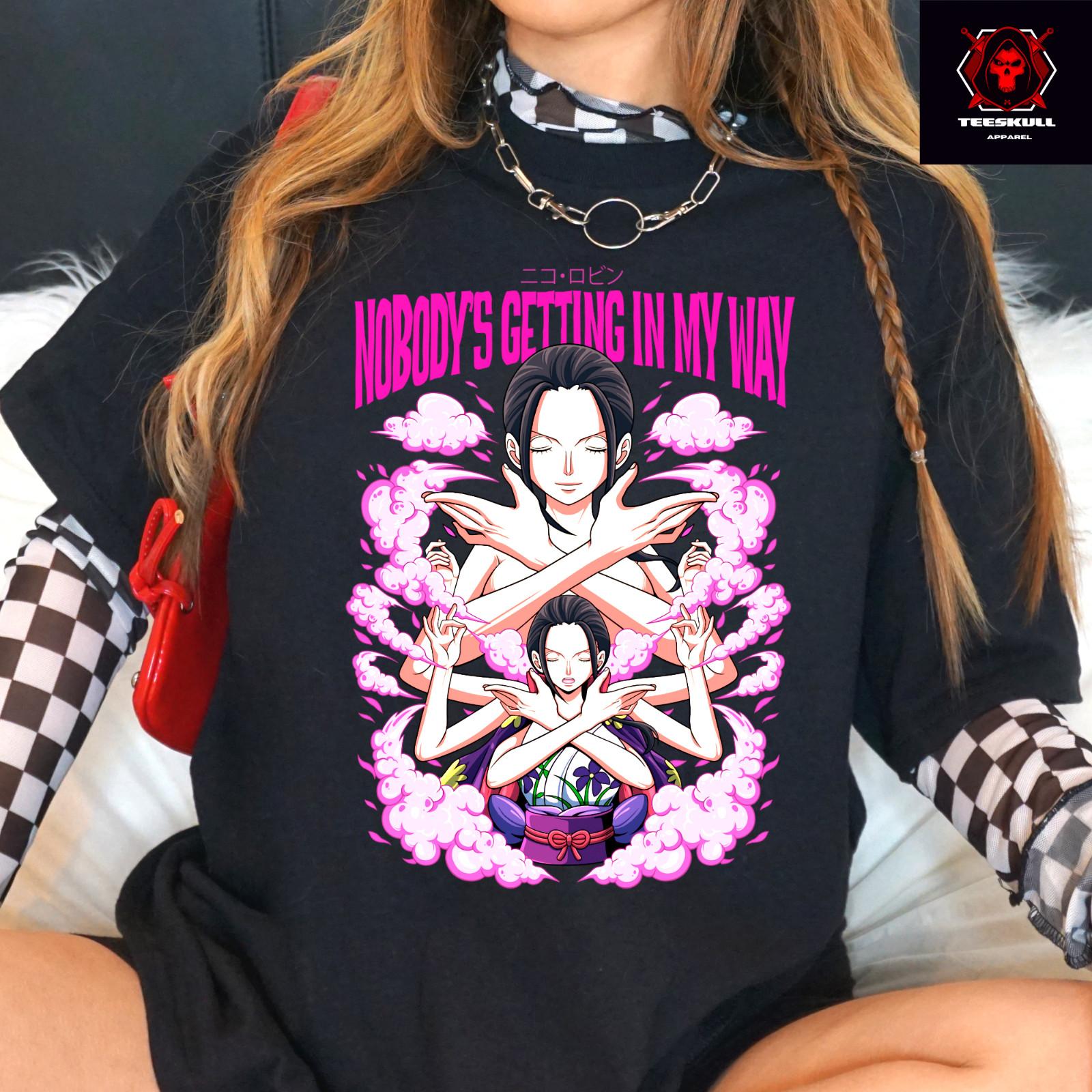 Boa Hancock One Piece Anime Character Unisex Premium Thick Cotton T-Shirt 3XL