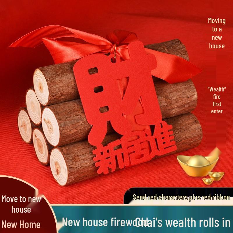 

Prosperous Housewarming Firewood Decorations for Auspicious New Home Ceremony