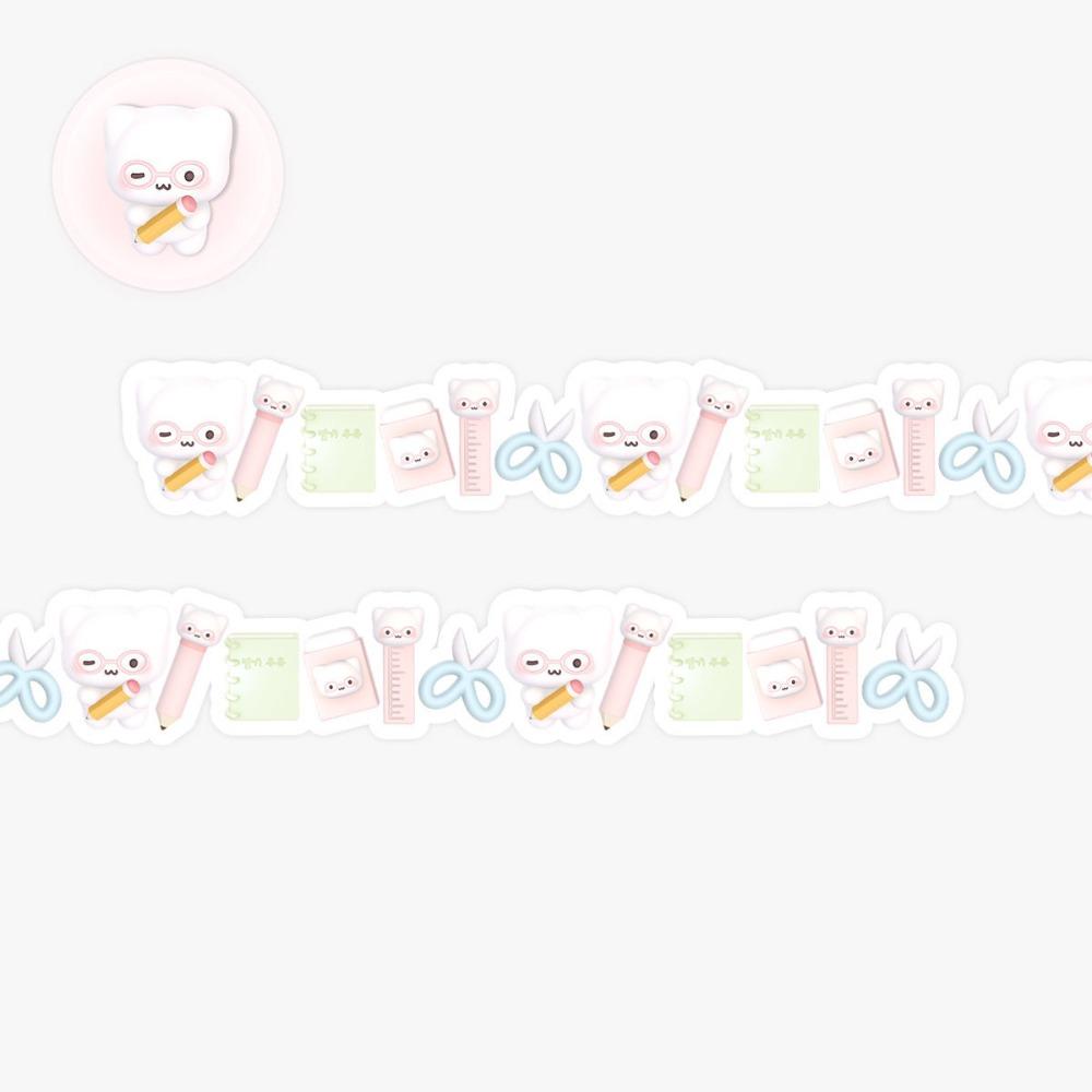 

300CM DIY Arts Crafts Tape Panda Dog Cat Decor Tape Portable Scrapbooking Materials Girls 4