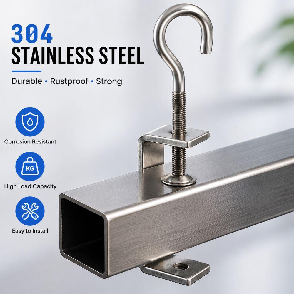 Pull Ring C-clamp Adjustable Fixed Holder Clip High Quality Square Clamp Hardware Fasteners