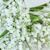 Artificial Flower Bright-colored Wide Application Plastic Decorative 5 Branch Convallaria Fake Flower