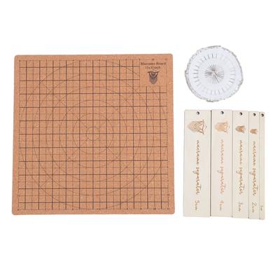 Macrame Board 11.8x11.8inch Reusable Grids Double Sided Macrame Braiding Board with 30pcs T Pins