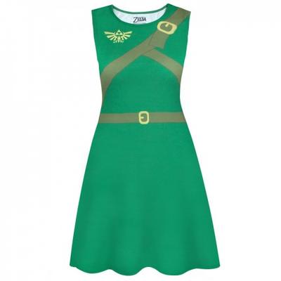 The Legend Of Zelda Womens / Ladies Classic Link Costume Dress