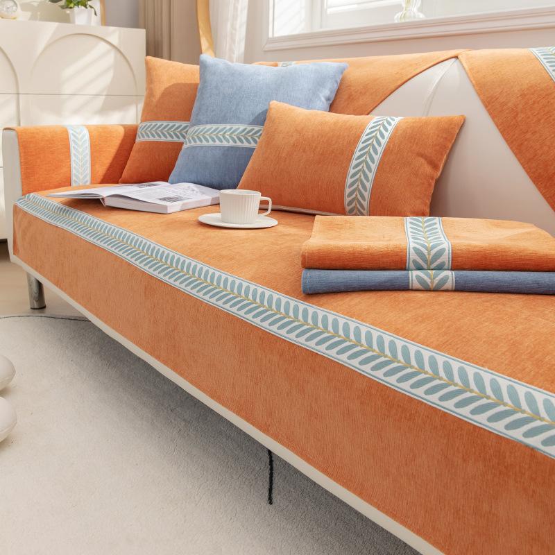 New Chenille Sofa Cushion Simple Modern Four Seasons Universal Non-Slip Cushion Sofa Cover Cover Cloth