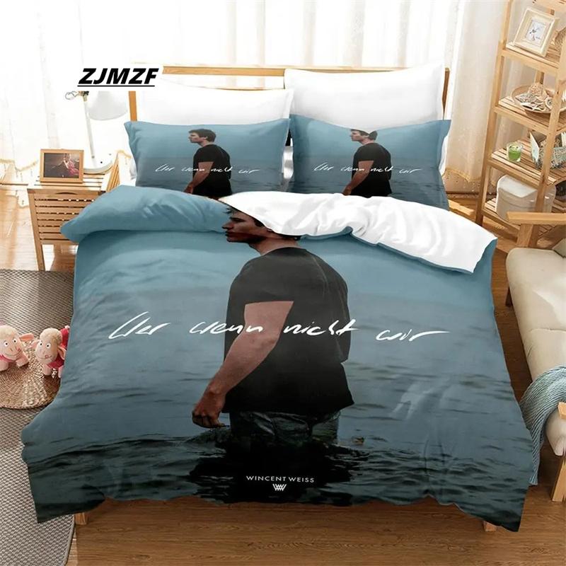 Set Biancheria da Letto Wincent Weiss Singolo Twin Matrimoniale Queen King Size Set Letto Adulto Bambino Camera da Letto Copripiumino Set Stampa 3D Anime Lenzuolo