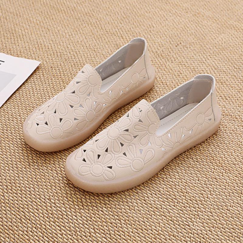 

Nurse shoes autumn breathable new little white shoes women s versatile flat-bottomed soft leather casual super soft sole women 35