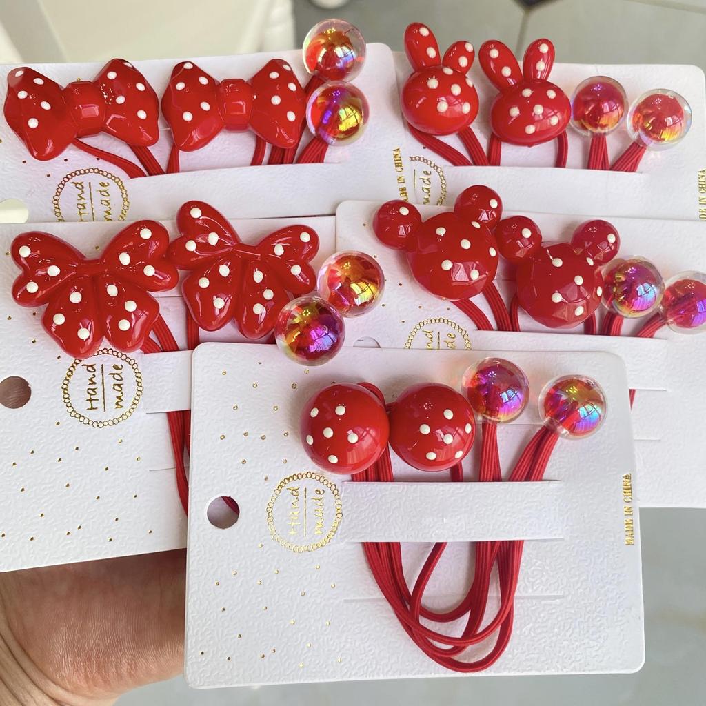 Girls' Cartoon Hair Ties - Colorful Jelly Candy Scrunchies, Elastic Rubber Bands for Kids and Babies, Cute Headwear Accessories.