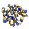 Tubo Aria 4mm Raccordi Rapidi Pneumatici Filettatura Maschio Connettore Dritto Push-In (PC4 M5 20 pezzi)