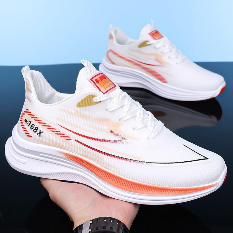 Men's shoes, new summer breathable thin running shoes, shock-absorbing running shoes, men's summer sports shoes