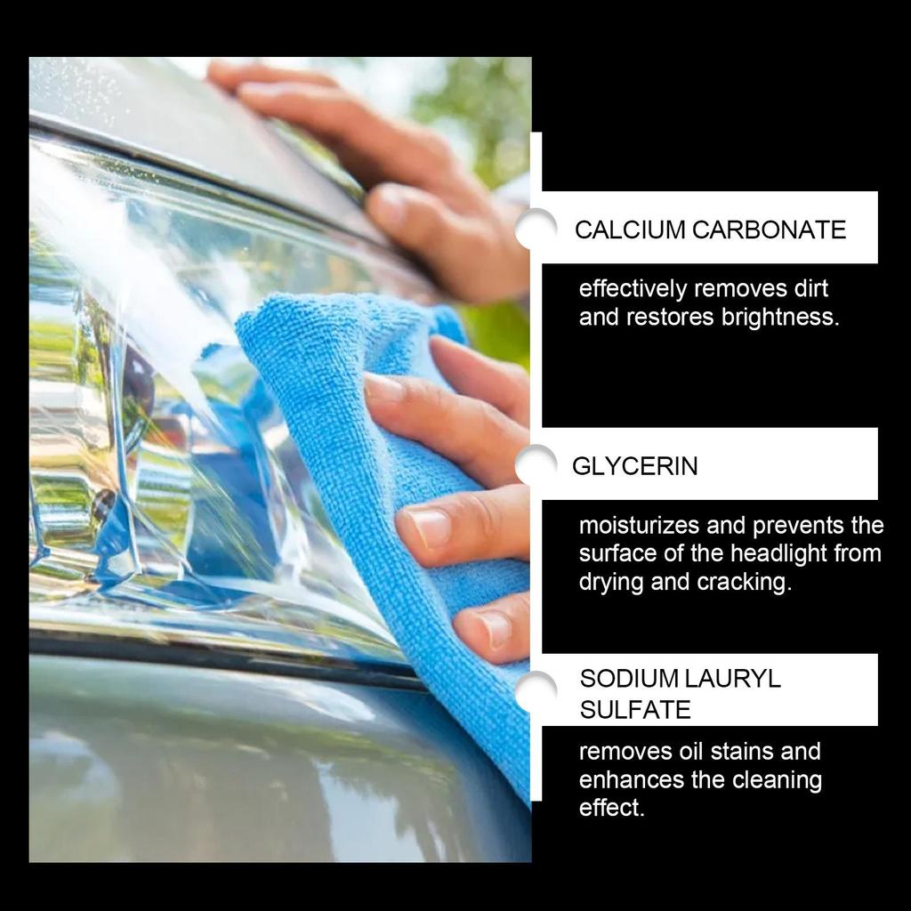 RAYHONG Headlight Refurbishing Cream Lamp Repair Polishing Care Cleaning Decontamination De-yellowing Refurbishing Care Agent