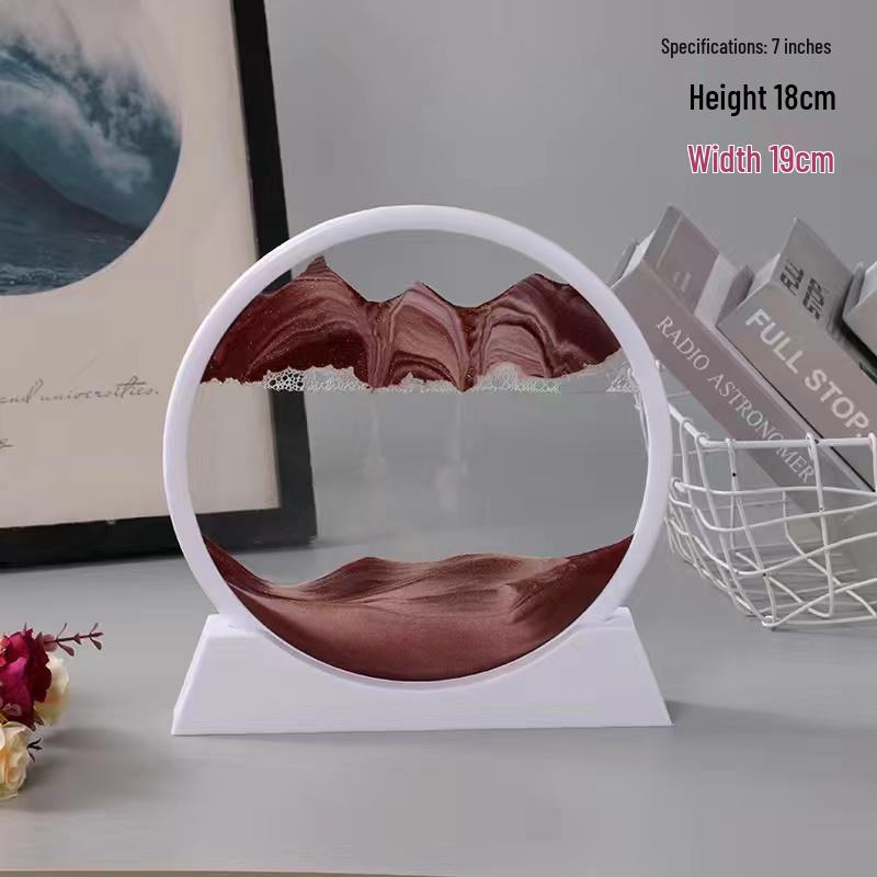 Treibsand-Sanduhr Kunst-Dekoration: Stilvolle Dekoration für Wohnzimmer & Weinschrank, Tolles Geschenk für Mädchen & Studenten