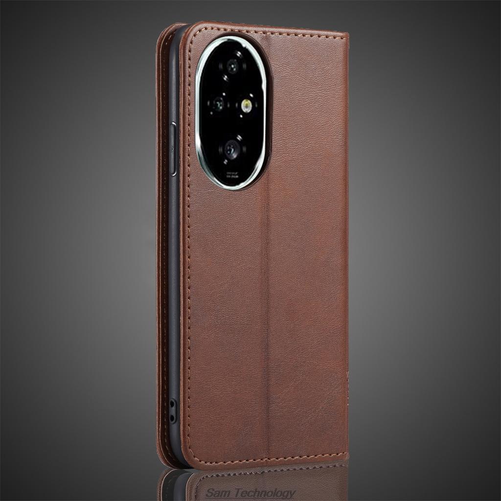 Magnetické kožené pouzdro pro Huawei Honor 200 Pro 200Pro 5G, flipové pouzdro, peněženka, telefon, taška, kryt, pouzdro a kryty