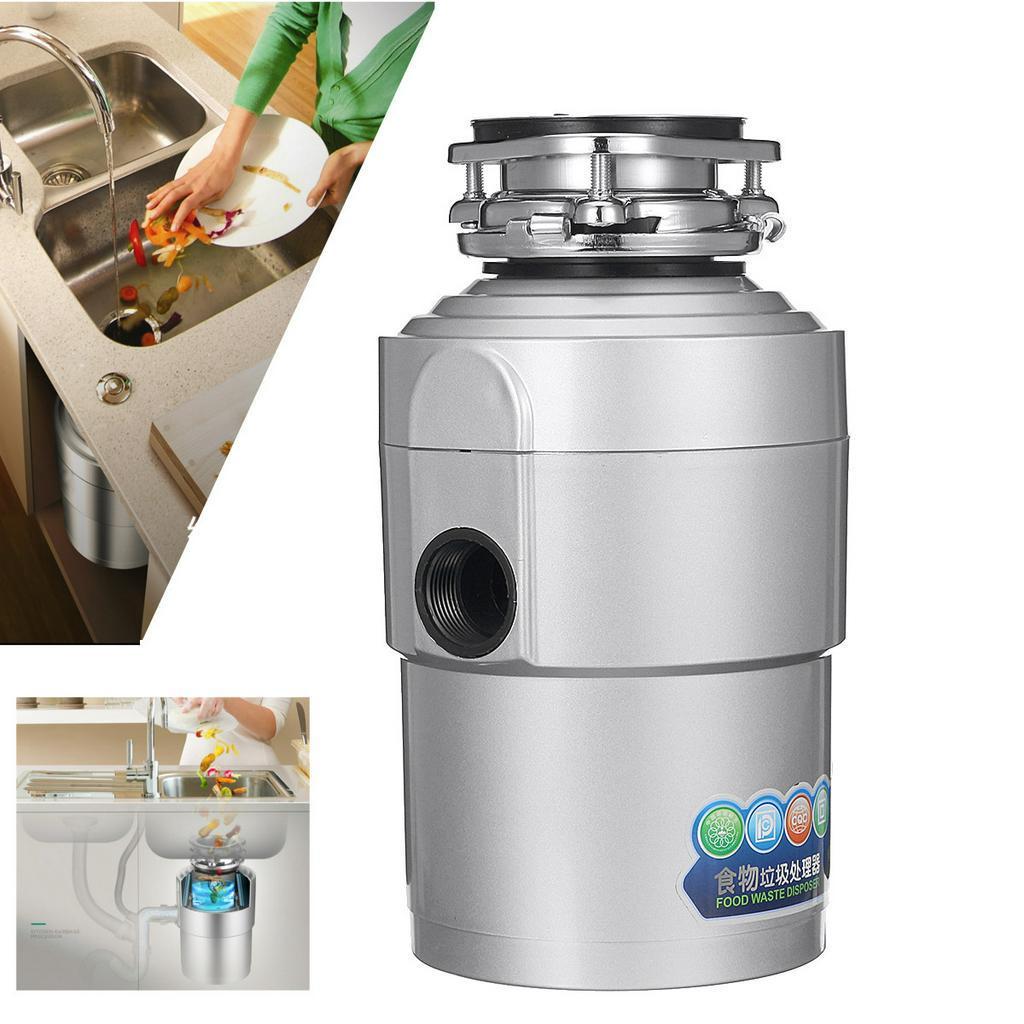 Home Kitchen 1HP Garbage Disposal Continuous Feed Food Waste Machine 630w 220v
