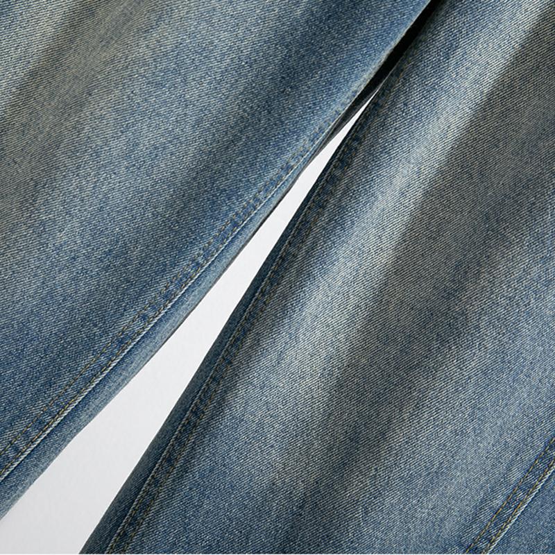 Plus Size Pants Women Autumn High Elastic Waist Large Size Harem Pants Jeans Korean Style Casual Trousers