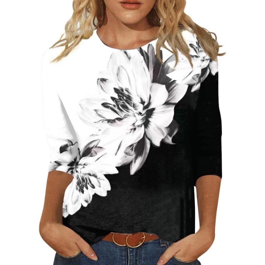 

Graffiti Design 3D Digital Printing Women s Casual Fashion Round Neck Long Sleeve T-shirt 5XL