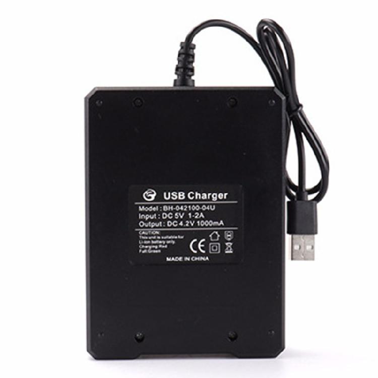 18650 Lithium Battery Charging Adapter 4 Slot USB Intelligent Battery Holder For 10440 14500 16340 16650 14650 18350 Battery