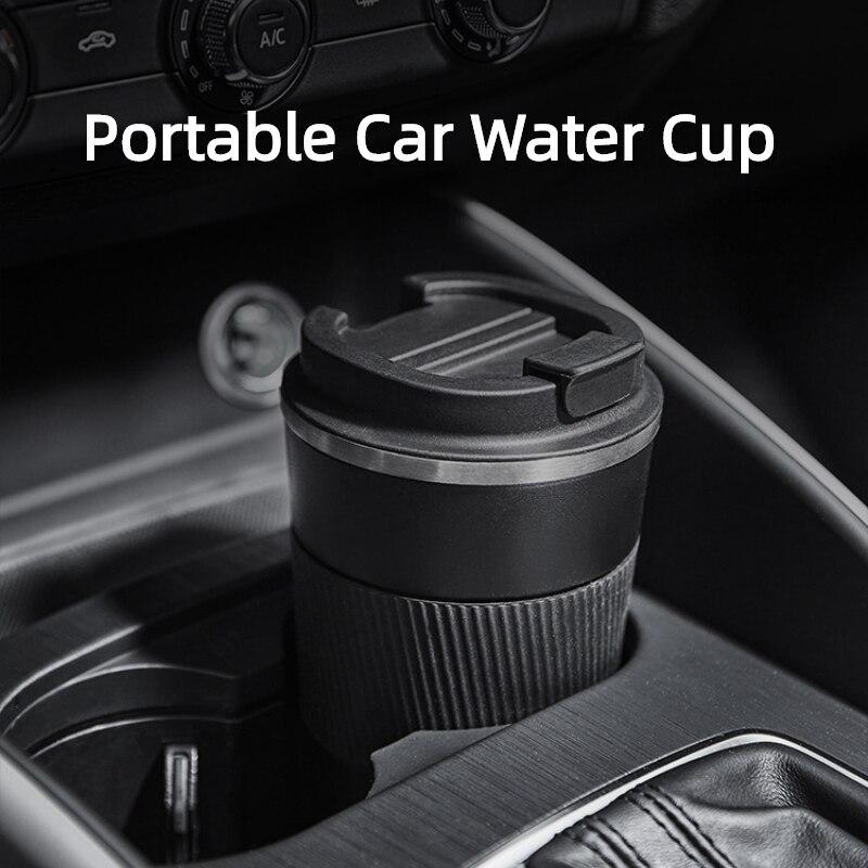 Stainless Steel Coffee Cup Double Layer Vacuum Insulation Cup Office Mug Outdoor Portable Car Water Cups Fashion Mug