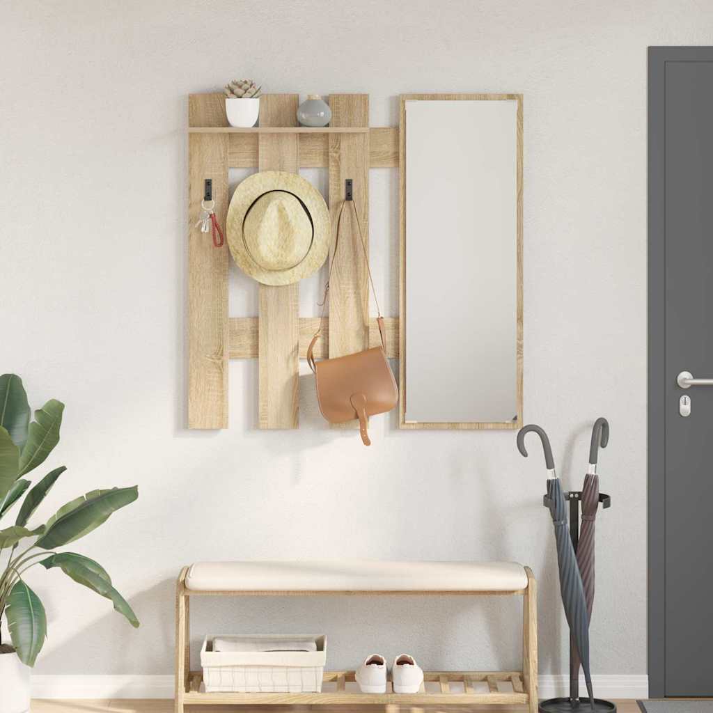 Wall Mounted Nightstand Sonoma Oak 100 x 10 x 100 cm