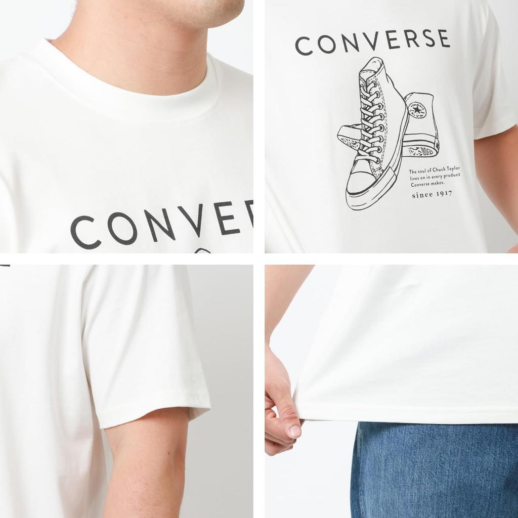 Converse Khaki Short Sleeve Sizes and Logo Men's T-Shirt, 3L, 4L, 5L, Print, Moisture-Wicking, Quick-Drying