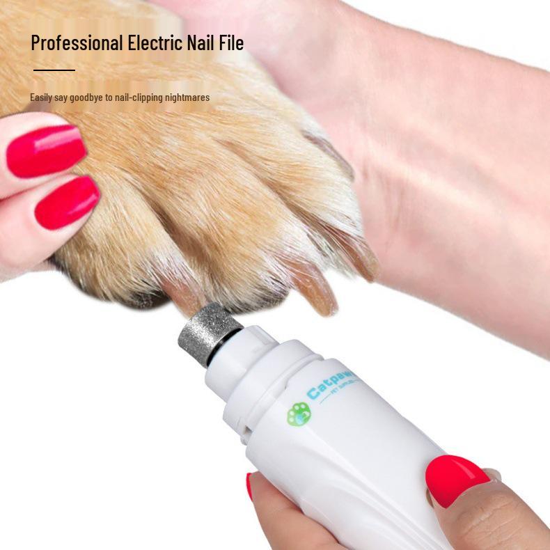 Pet Electric Nail Grinder with Bloodline Light for Cats & Dogs - Nail Care Tool & Clippers