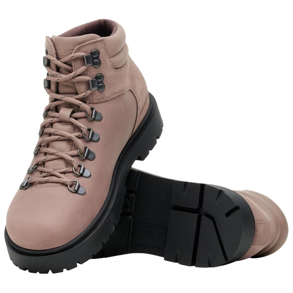 Birkenstock Jackson Nubuck Combat Boots Unisex Light Purple Regular Loose Fit 1030952