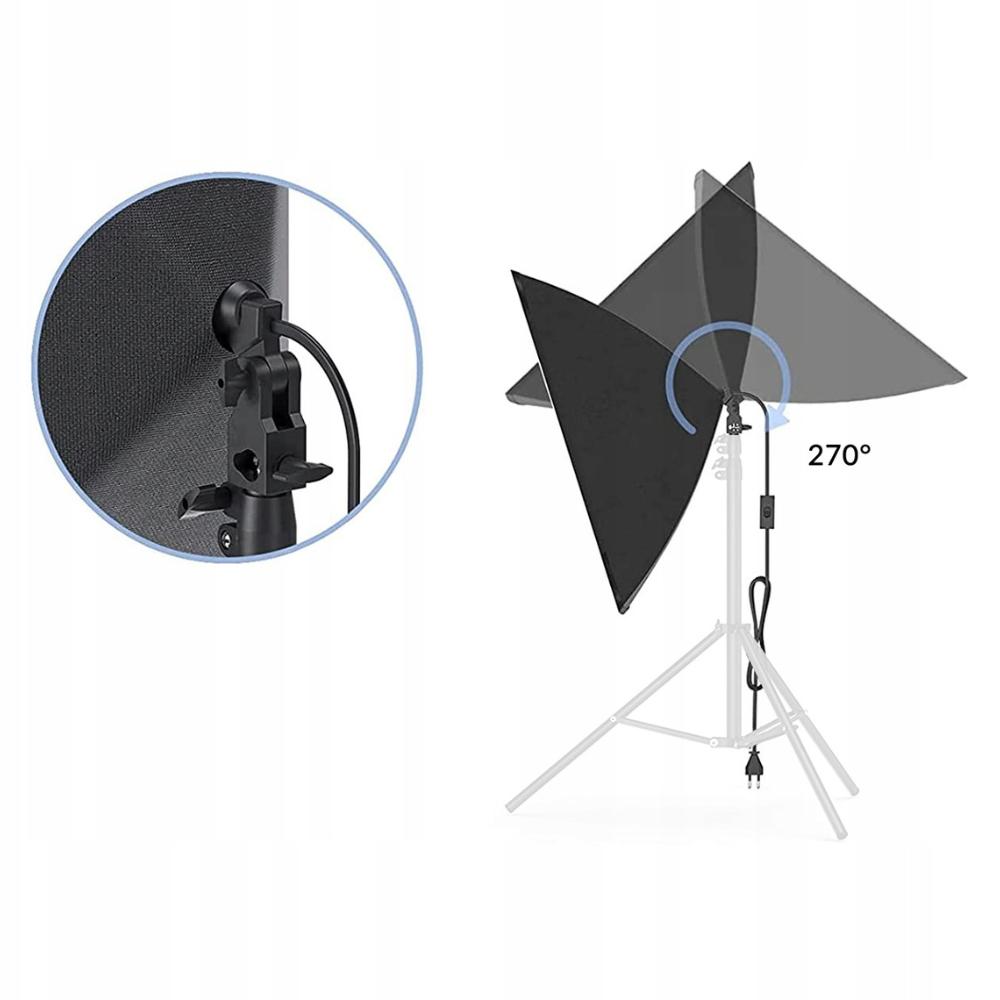 Softbox rectangular photo modifier bulb foldable 50x70 cover