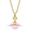 VIVIENNE WESTWOOD Tiny Original Orb Brand Logo Necklace Women Necklace Brass Gold 6302039I-02R793